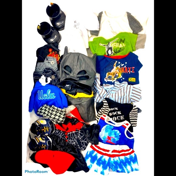 EUC BUILD-A-BEAR LOT-3 Stuffed Animals, Tons of Clothes, Shoes & Accessories! - Picture 3 of 12